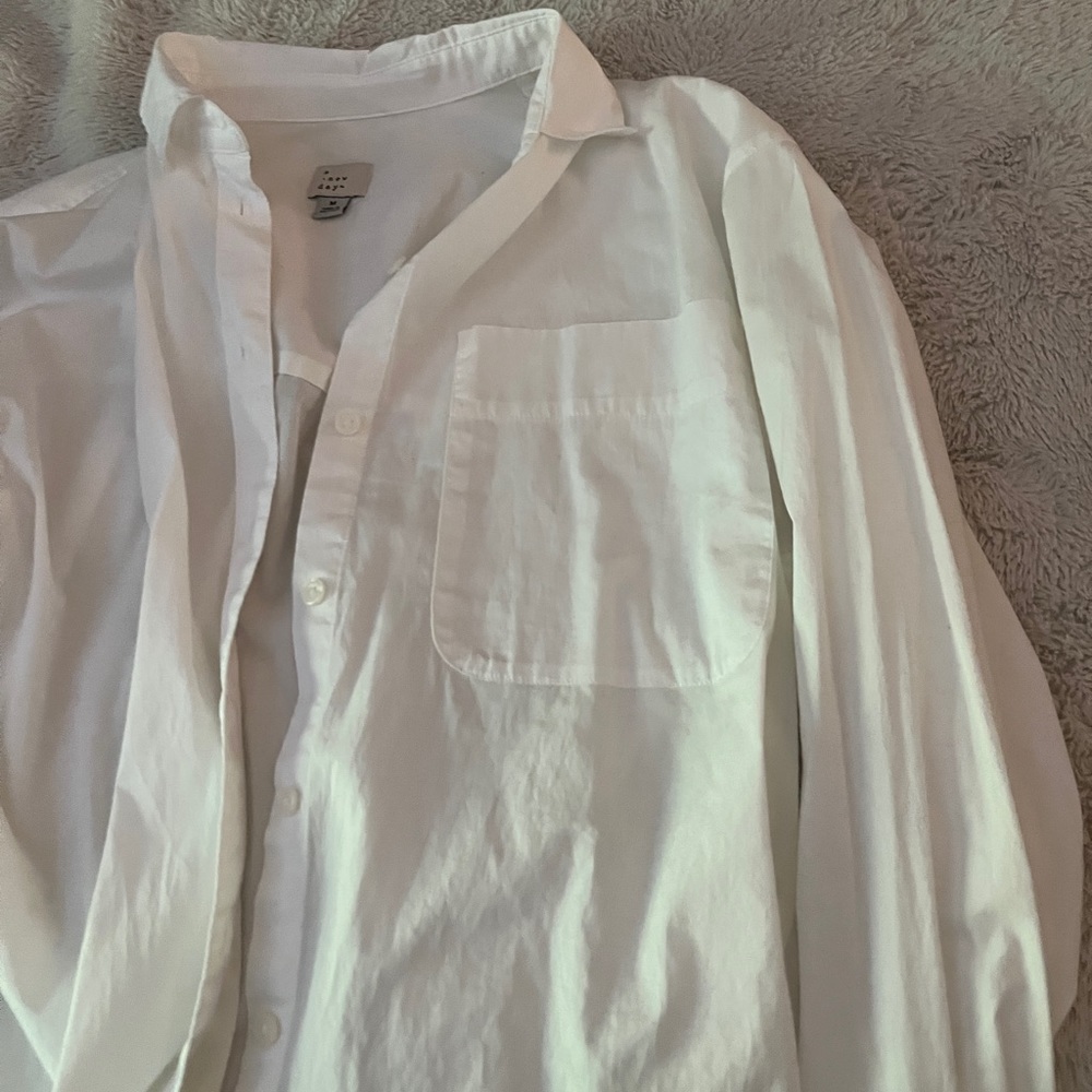 white button up